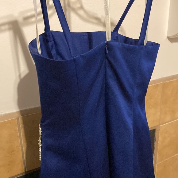 💜💜 David’s Bridal Bridesmaids Dress Navy Blue (size 6) - Picture 10 of 14